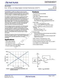 ISL23328UFVZ-TK Datasheet Cover