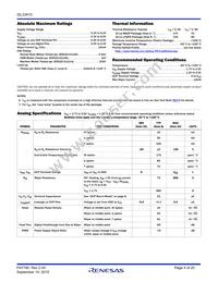 ISL23415WFRUZ-T7A Datasheet Page 4