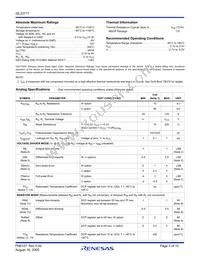 ISL23711UIU10Z Datasheet Page 3