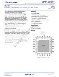 ISL24016IRTZ-T13 Datasheet Cover