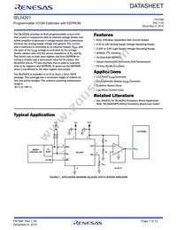 ISL24201IRTZ Datasheet Cover