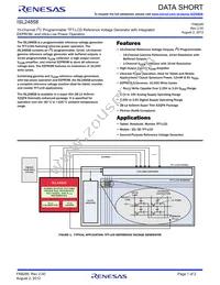 ISL24858IRXZ Datasheet Cover