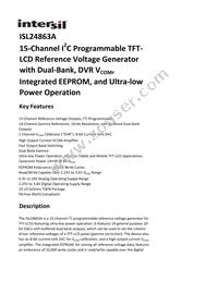 ISL24863AIRTZ-T13 Datasheet Cover