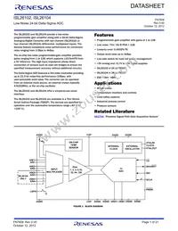 ISL26104AVZ Datasheet Cover