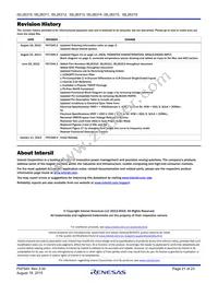 ISL26310FBZ-T7A Datasheet Page 21