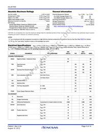 ISL267450IUZ-T Datasheet Page 5