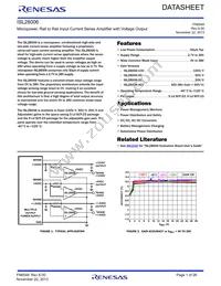 ISL28006FH20Z-T7 Datasheet Cover