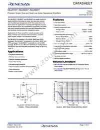 ISL28107FRTZ-T7A Datasheet Cover