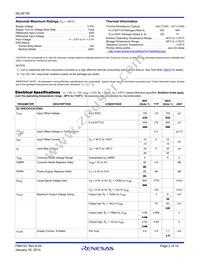ISL28136FBZ Datasheet Page 2