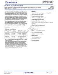 ISL28176FBZ Datasheet Cover