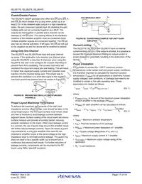 ISL28176FBZ Datasheet Page 17