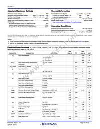 ISL28177FBZ-T13 Datasheet Page 3