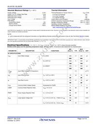 ISL28258FUZ Datasheet Page 3