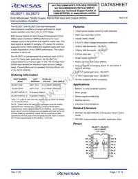 ISL28271FAZ-T7 Datasheet Cover