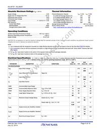 ISL28291FBZ-T7 Datasheet Page 4