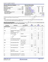 ISL28414FBZ Datasheet Page 4