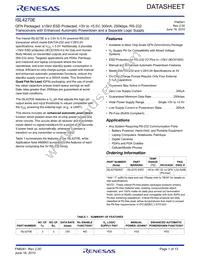 ISL4270EIR-T Datasheet Cover