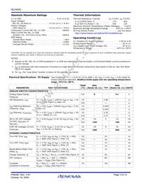 ISL54053IRUZ-T Datasheet Page 3