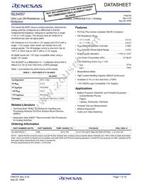 ISL54057IRUZ-T Datasheet Cover