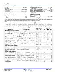 ISL54058IRUZ-T Datasheet Page 3