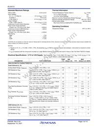 ISL54212IRTZ-T Datasheet Page 3