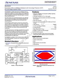 ISL54224IRUZ-T7A Datasheet Cover