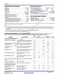 ISL54227IRUZ-T7A Datasheet Page 4