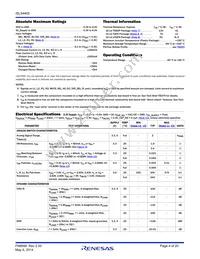 ISL54405IVZ-T Datasheet Page 4