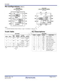 ISL54406IRTZ-T Datasheet Page 2