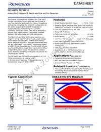 ISL54410IRUZ-T Datasheet Cover