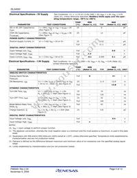 ISL54500IRUZ-T Datasheet Page 5