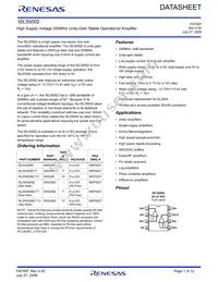 ISL55002IB-T7 Datasheet Cover
