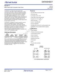 ISL59111IIZ-T7 Datasheet Cover
