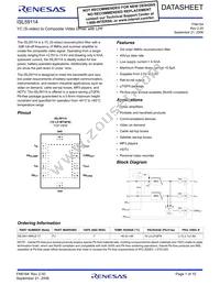 ISL59114IRUZ-T7 Datasheet Cover