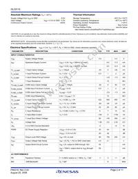ISL59119IBZ-T13 Datasheet Page 2