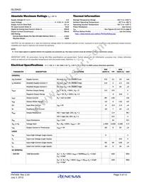 ISL59420IU-T7 Datasheet Page 3