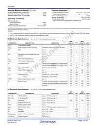 ISL59532IKEZ Datasheet Page 3