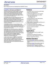 ISL6208CIRZ-T Datasheet Cover