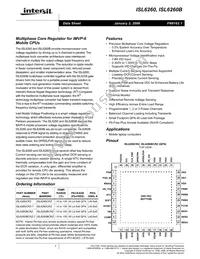 ISL6260CRZ-T Datasheet Cover