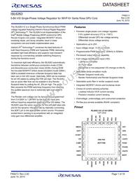 ISL6263CRZ-T Datasheet Cover