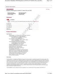 ISL62882CIRTZ Datasheet Cover