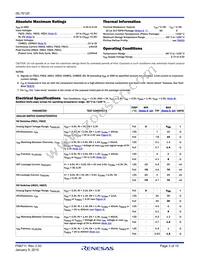 ISL76120ARTZ-TR5303 Datasheet Page 3