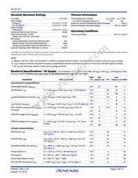 ISL76123AHZ-T7A Datasheet Page 3