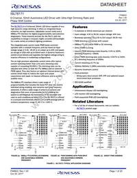 ISL78171ARZ Datasheet Cover