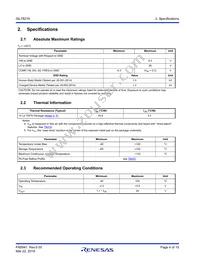 ISL78219ARTZ Datasheet Page 4