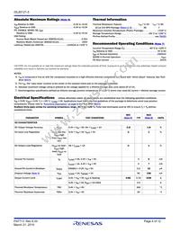 ISL80121IR50Z-T Datasheet Page 4