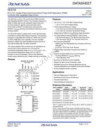 ISL8104CBZ-T Datasheet Cover