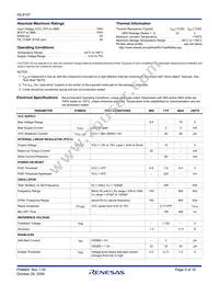 ISL8107IRZ-T Datasheet Page 5