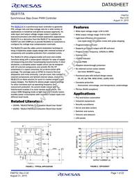 ISL8117AFRZ Datasheet Cover