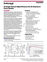 ISL8205MIRZ-T Datasheet Cover